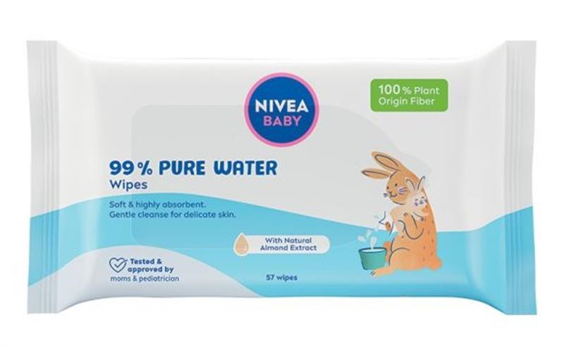 Nivea Baby obrúsky 57ks 99 % Pure Water