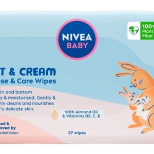 Nivea Baby obrúsky 57ks Soft & Cream